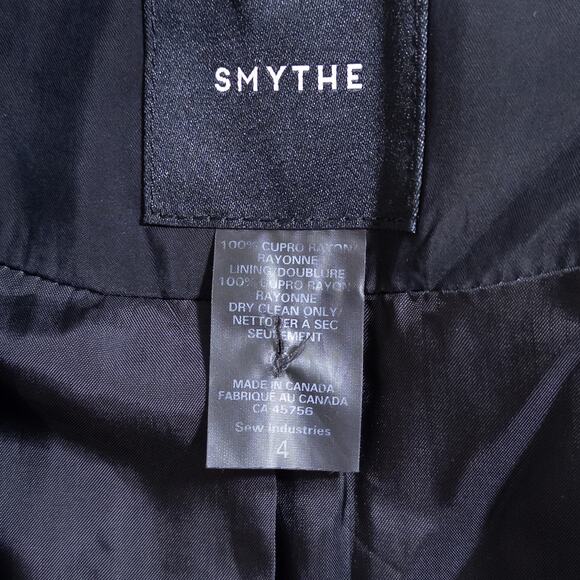 Smythe DB Tuck-In Blazer Double Breasted in Black Size 4 Super Soft Revolve - Picture 9 of 16